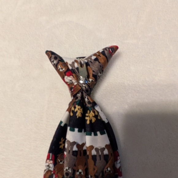 Festive Santa and Reindeer Clip on Tie - Picture 3 of 5
